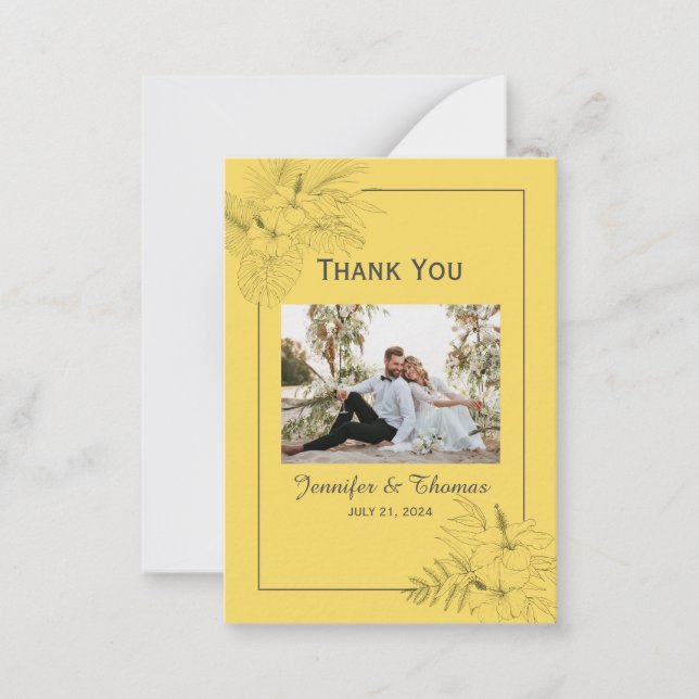 Correspondance Carte de remerciements d'été Tropical Beach Boho (Devant)