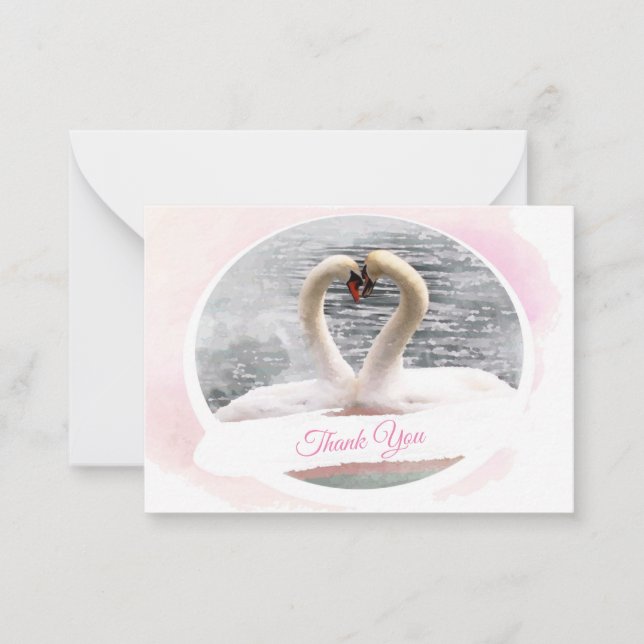 Correspondance Carte de remerciements du lac Swan (Devant)