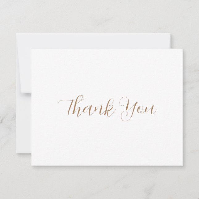 Correspondance Carte de remerciements Mariage blanc (Devant)