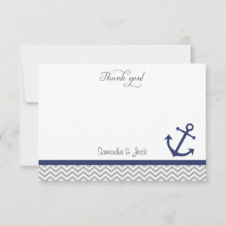 Correspondance Carte de remerciements Mariage nautique