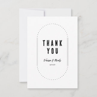 Correspondance Carte de remerciements minimaliste moderne simple