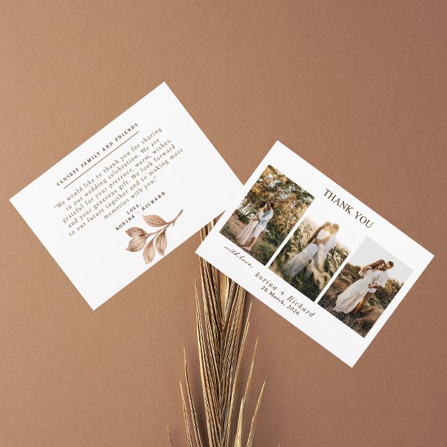 Correspondance Carte de remerciements photo (Créateur téléchargé)