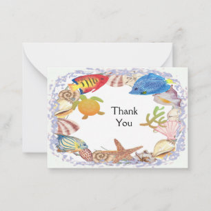 Correspondance Carte de remerciements Sea Wreath