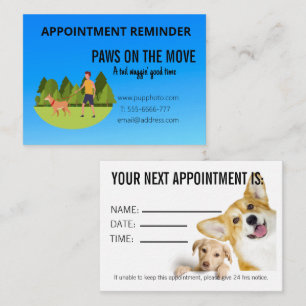 Correspondance Carte de rendez-vous personnalisée pour les affair
