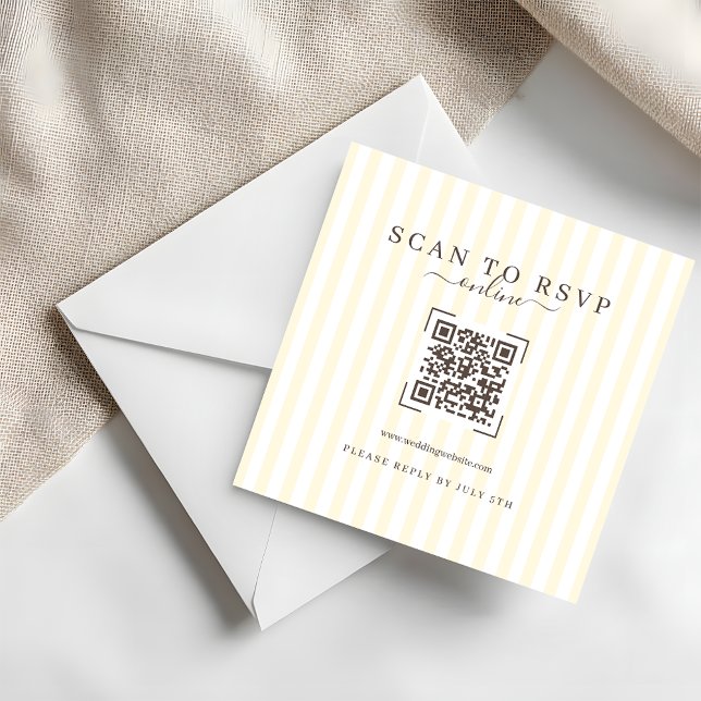 Correspondance Carte de réponse de mariage en ligne avec QR Code  (Créateur téléchargé)