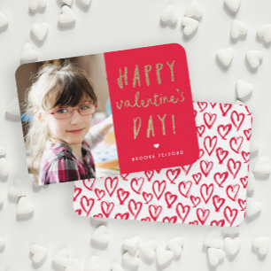 Correspondance Carte de Saint-Valentin pour la classe avec paille