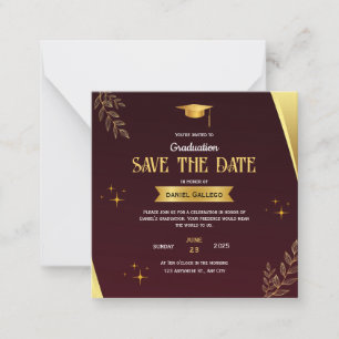 Correspondance Carte de sauvegarde de date de remise des diplômes