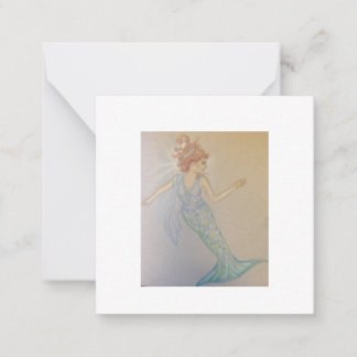 Correspondance Carte de sirène illustrée à la main