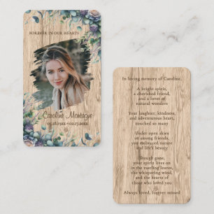 Correspondance Carte de souvenir de photo florale rustique person