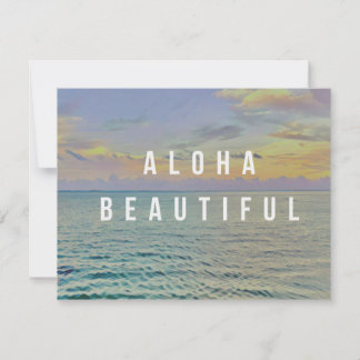 Correspondance Carte de vœux Aloha Belle Haena