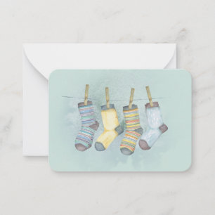Correspondance Carte de vœux ancienne chaussette de Noël à l'anci