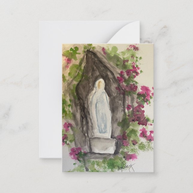 Correspondance Carte de vœux Ave Maria (Devant)