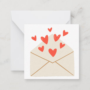 Correspondance Carte de vœux avec amour (intérieur vierge)