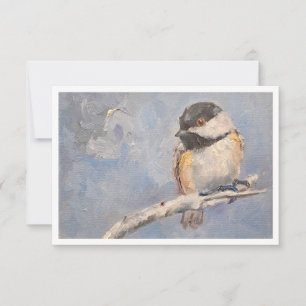 Correspondance Carte de vœux avec reproduction d'une peinture à l