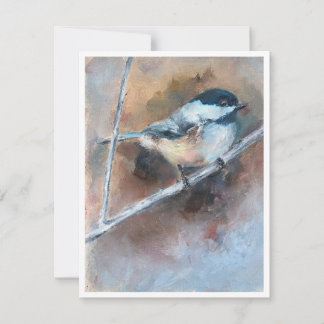 Correspondance Carte de vœux avec reproduction d'une peinture à l