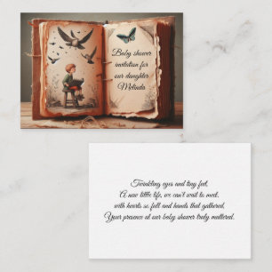 Correspondance Carte de voeux baby shower