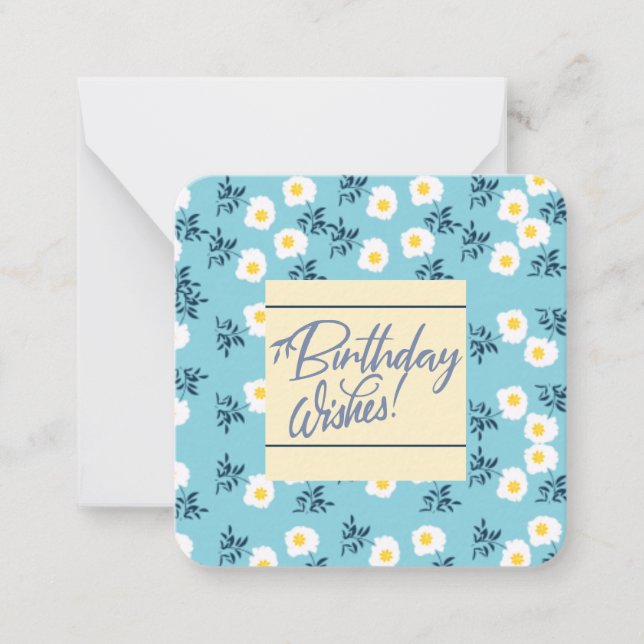 Correspondance Carte de vœux d'anniversaire juste pour vous (Devant)