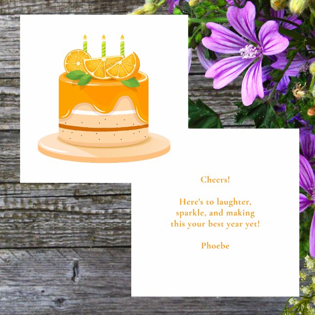 Correspondance Carte de voeux d'anniversaire simple et moderne (Créateur téléchargé)