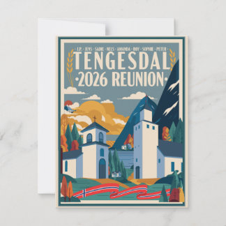 Correspondance Carte de vœux de la réunion de famille Tengesdal 2