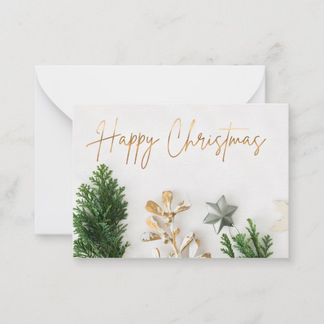 Correspondance Carte de vœux de Noël. (Devant)