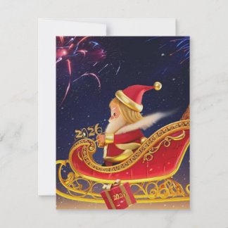 Correspondance Carte de vœux de Noël 3D du Père Noël – Festive H