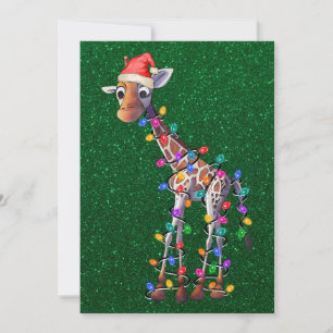 Correspondance Carte de voeux de Noël Giraffe