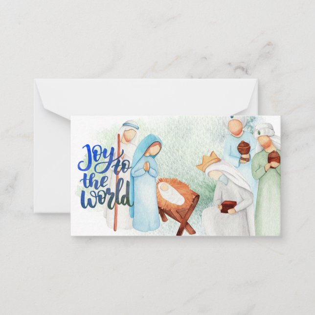 Correspondance Carte de vœux de Noël Joy To The World (Devant)