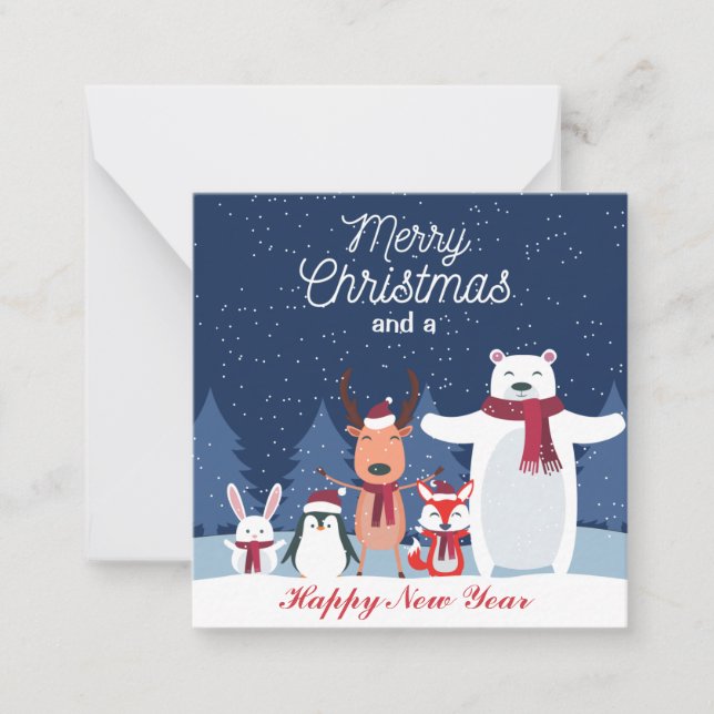 Correspondance Carte de vœux de Noël joyeux (Devant)