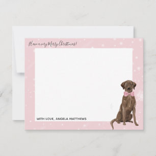 Correspondance Carte de vœux de Noël Labrador Retriever Labradors
