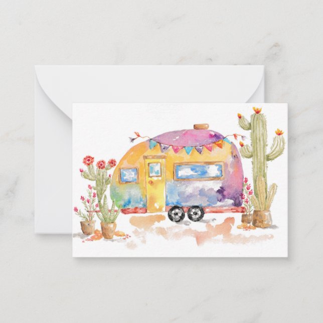 Correspondance Carte de vœux Désert Wanderlust (Devant)