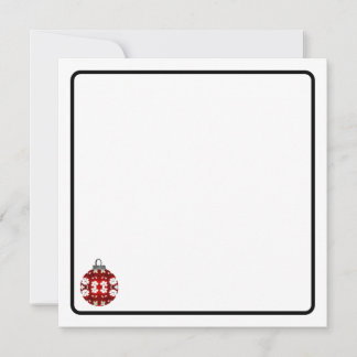 Correspondance Carte de vœux d'ornement de Noël