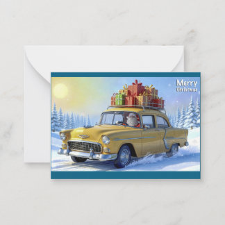 Correspondance Carte de vœux du Père Noël Oldtimer