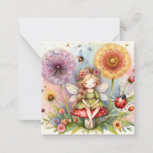 Correspondance Carte de vœux Fantastique de Fée (Devant)