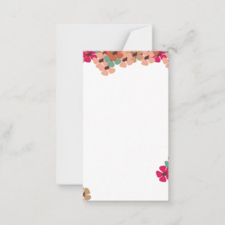 Correspondance Carte de vœux florale colorée élégante