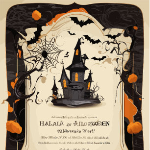 Correspondance Carte de voeux Halloween