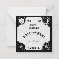 Carte de vœux Halloween Spirit Board