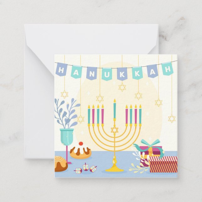 Correspondance Carte de vœux Hanukkah joyeux (Devant)