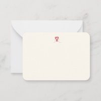 Carte de vœux jolie cœur canne à sucre
