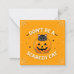 Correspondance Carte de vœux Ne soyez pas un chat peureux