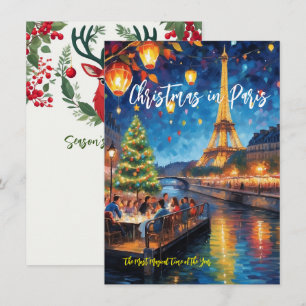 Correspondance Carte de vœux 'Noël loin de Paris'