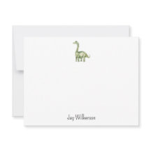 Carte de vœux personnalisée de dinosaure