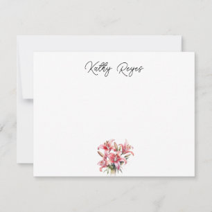 Correspondance Carte de vœux personnalisée Lily