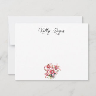Correspondance Carte de vœux personnalisée Lily