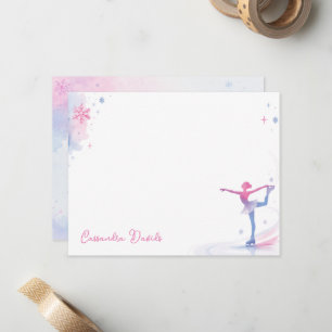 Correspondance Carte de vœux personnalisée pour le patinage artis