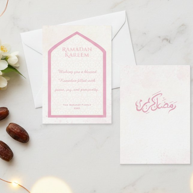 Correspondance Carte de vœux personnalisée Ramadan Kareem (Créateur téléchargé)