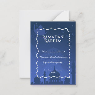 Correspondance Carte de vœux personnalisée Ramadan Kareem Éléga