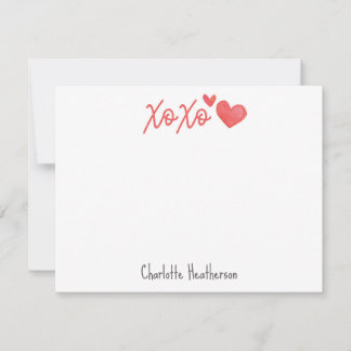 Correspondance Carte de vœux personnalisée xoxo