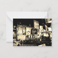 Carte de vœux plate de Broadway Times Square à New