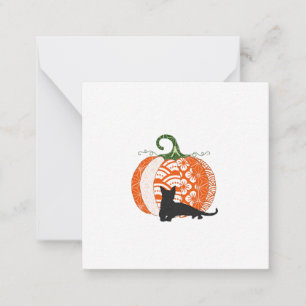 Correspondance Carte de vœux plate Halloween/automne