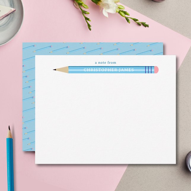 Correspondance Carte de vœux plate pour enfants 'Un mot de' Penci (Créateur téléchargé)